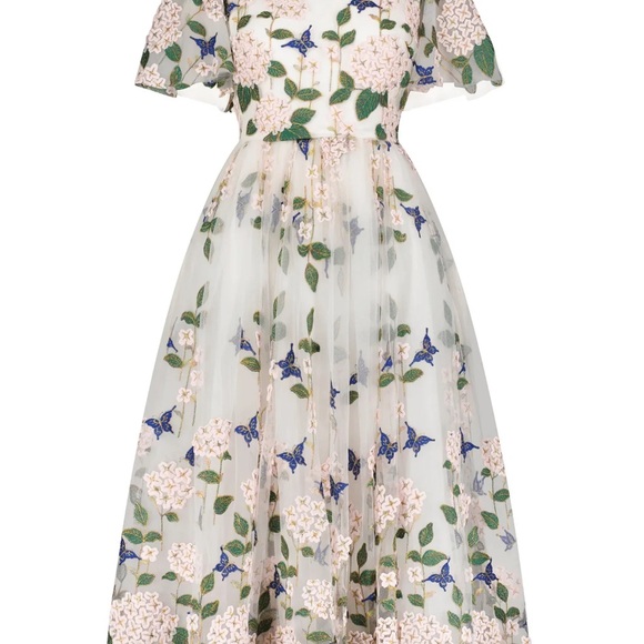 JessaKae White Floral Midi Dress - Picture 4 of 5